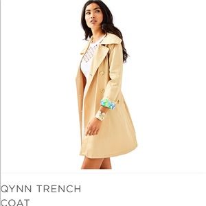 NWT Lilly Pulitzer Qynn Trench Coat